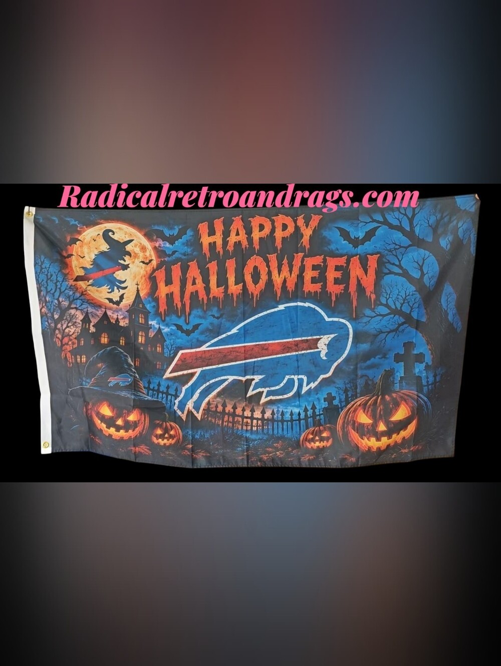 Buffalo Bills Halloween 3'x5' Flag NEW Limited QTY